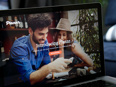 Introducing Plannr. big picture branding clean header homepage landing page minimal personal plannr ui web website