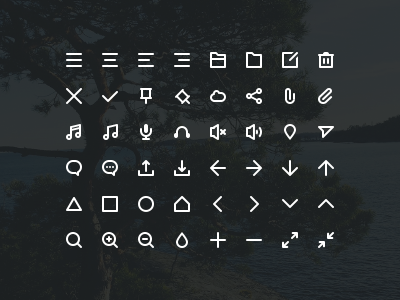 Stokicon - 48 free icons button buttons clean free freebie glyphs icon icons psd ui user interface web