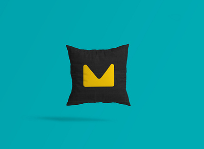 Personal Branding branding design free letter m logo mockup personal pillow