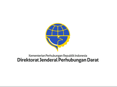 Direktorat Jenderal Perhubungan Darat - Kementerian Perhubungan blue brand darat direktorat guidelines jenderal kementerian logo perhubungan yellow