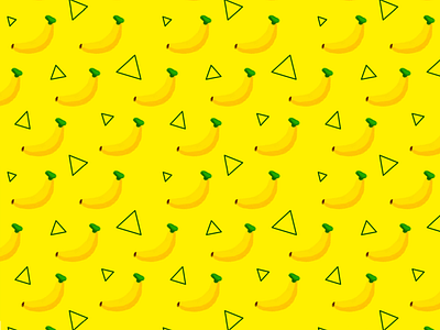 Banana Pixel Pattern