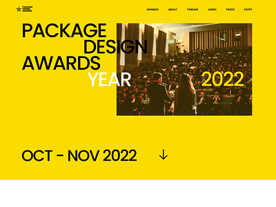 Package Design Awards award design figma package ui ux web yellow