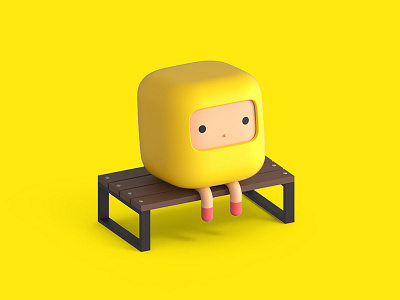 Character 'Cubing' arttoy artwork character cube cubing design graphic illust kimparks lab 김박스랩 큐브 큐빙