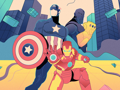Marvel's The Avengers art design drawing illustration illustration design iron man