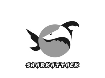 SHARK ATTACK art best designer black design gimp graphic graphic design graphic design graphicdesgn inkscape logo logo a day logo design logodesign logodesigner vector