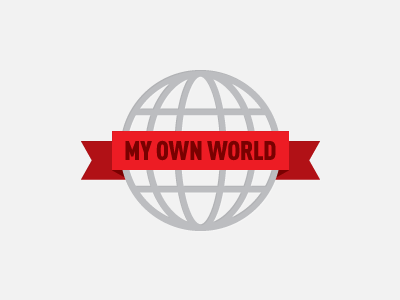 My Own World blog logo red