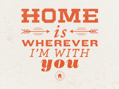 Home edward sharpe home orange texture typography