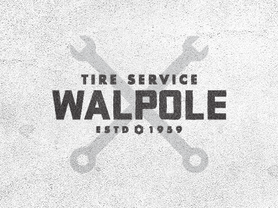 Tire Service 4 black logo texture typography
