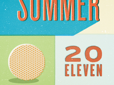 Parks & Rec 2011 illustration print summer