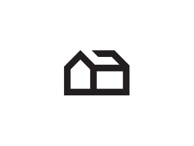 House Under Construction house illustration logo