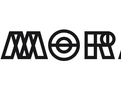 MOR geometry identity logo type