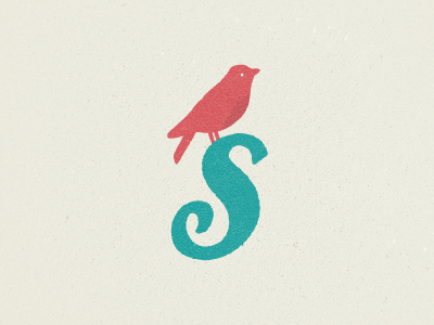 S bird logo s vintage