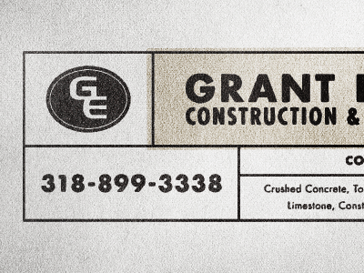 Grant Construction ad futura label