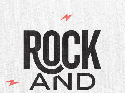 Rock And… logo typography