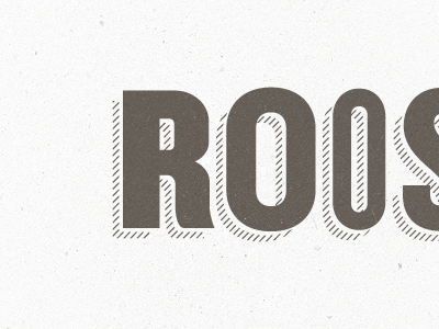 RO brown logo typography