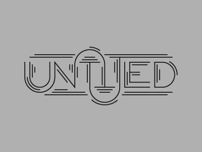 Untitled/United (your choice) type typography