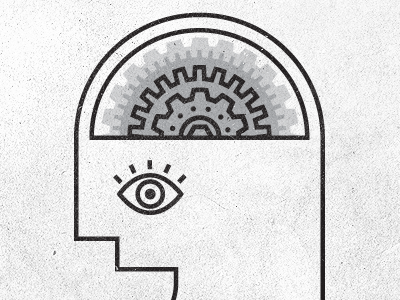 Grinding Out Some Ideas (GIF) animated gif gears gif illustration
