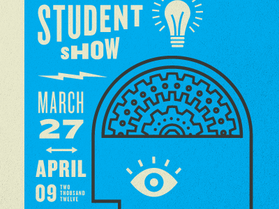 Student Show Poster illustration poster student show poster type