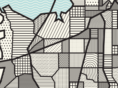 Map Detail city illustration map print screen print vector