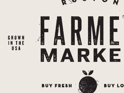 Farme Marke logo screen print tote bag typography