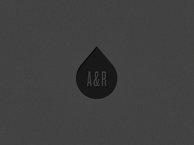 A&R (Oil Drop) black brand gray identity logo typography