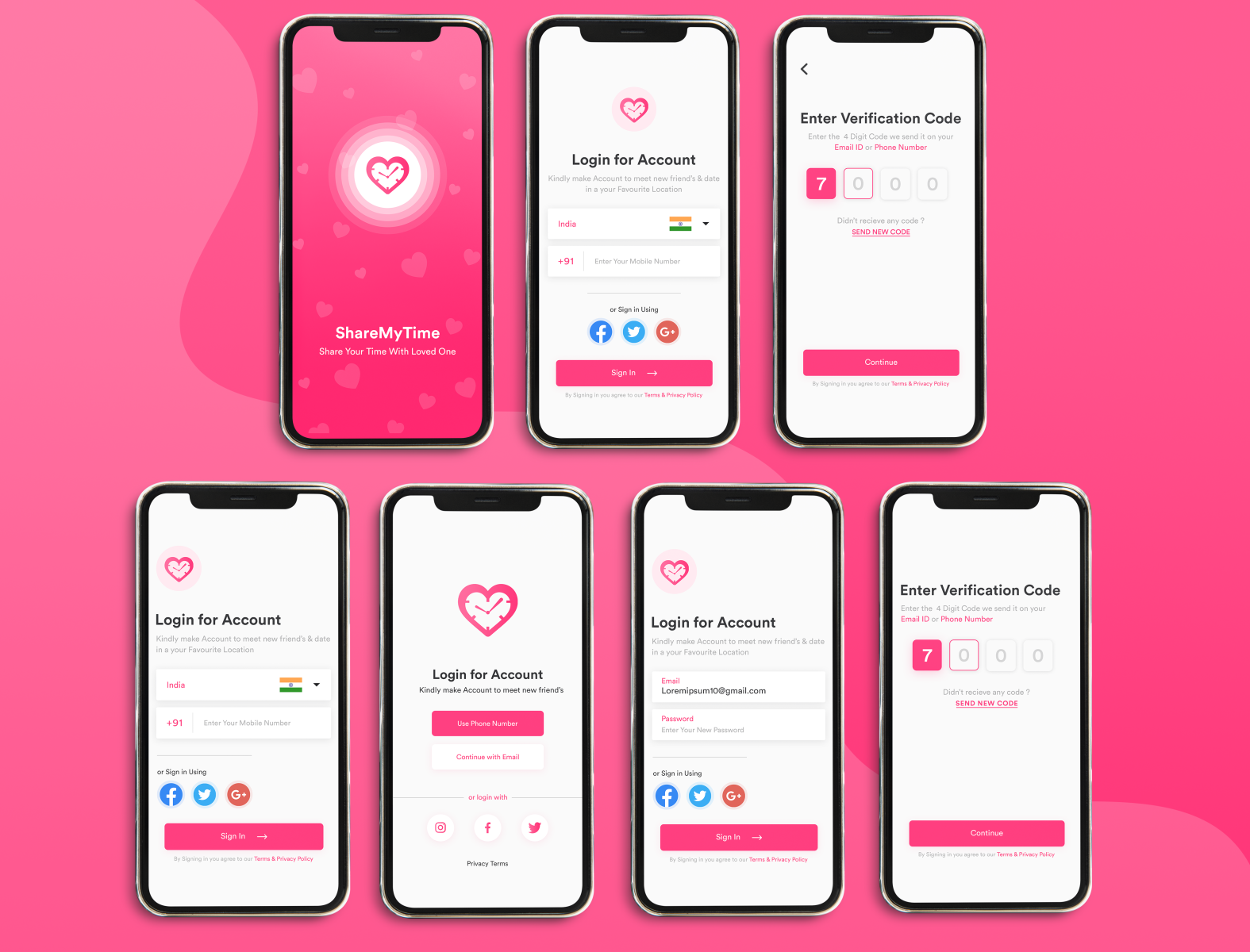 Dating App Design by Dev Design Studio on Dribbble