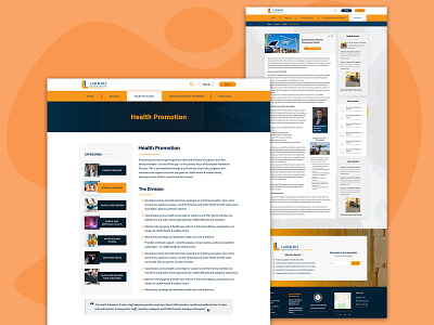 LHSFNA - Web Pages design homepage landing page ui web web design