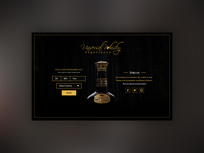 Wiskey - Web Form branding content dark design form grapes typography ui ux web web design wine wiskey
