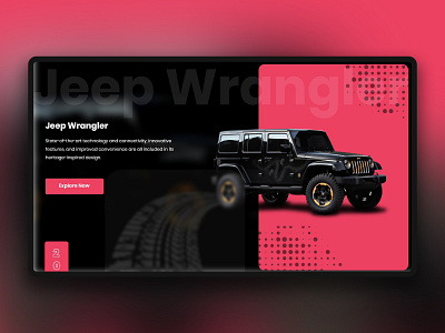 Jeep Wrangler branding content design landing page typography ui ux vector web web design