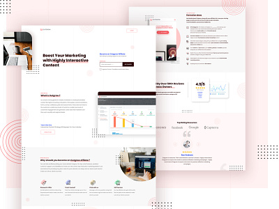 Outgrow Trending content design homepage landing page typography ui ux vector web web design