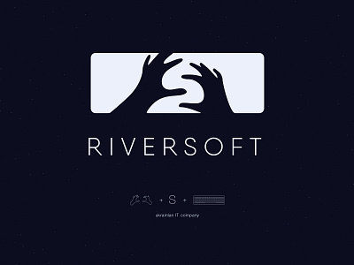 Riversoft art direction brand branding concept design flat logo logotype minimal