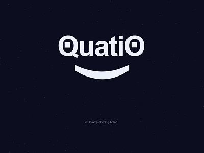 QuatiO arial art direction brand branding children clothing clothing brand design flat kids logo logotype minimal