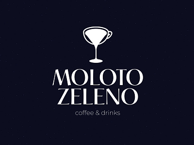 MOLOTO-ZELENO art direction brand branding cafe coffee minimal negative negative space negative space logo vector