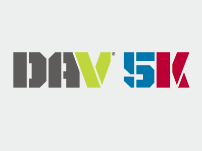 DAV 5K Logo 5k branding dav disabled american veterans logo race