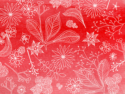 Wallpaper floral flowers illustration pattern sketch texture wallpaper watercolor