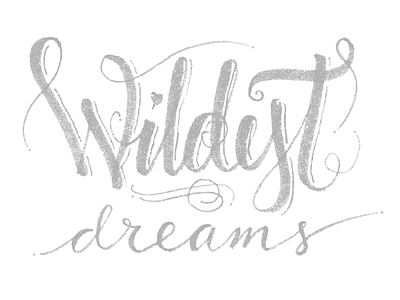 wildest dreams brush lettering dreams lettering script sketch texture type wild
