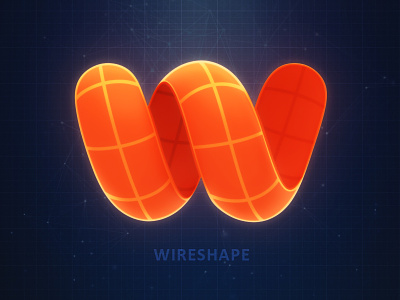 Wireshape Logo 3d company logo render scanner shape subsurface wire wireframe wireshape
