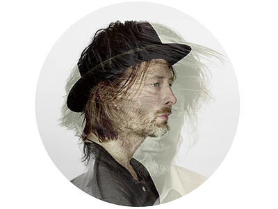 Thom Yorke Double Exposure Profile Image music photography profile image radiohead thom yorke