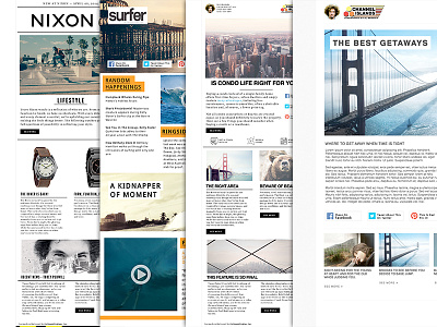 Email Designs designs email newsletter nixon surfer templates