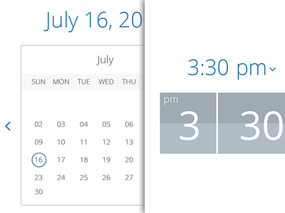 Scheduling Calendar and Clock