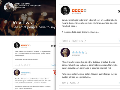 Reviews Page