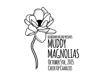 Muddy Magnolias Show Designs band blast it past it magnolias maybe never muddy poster rock and or roll see you never show t shirt