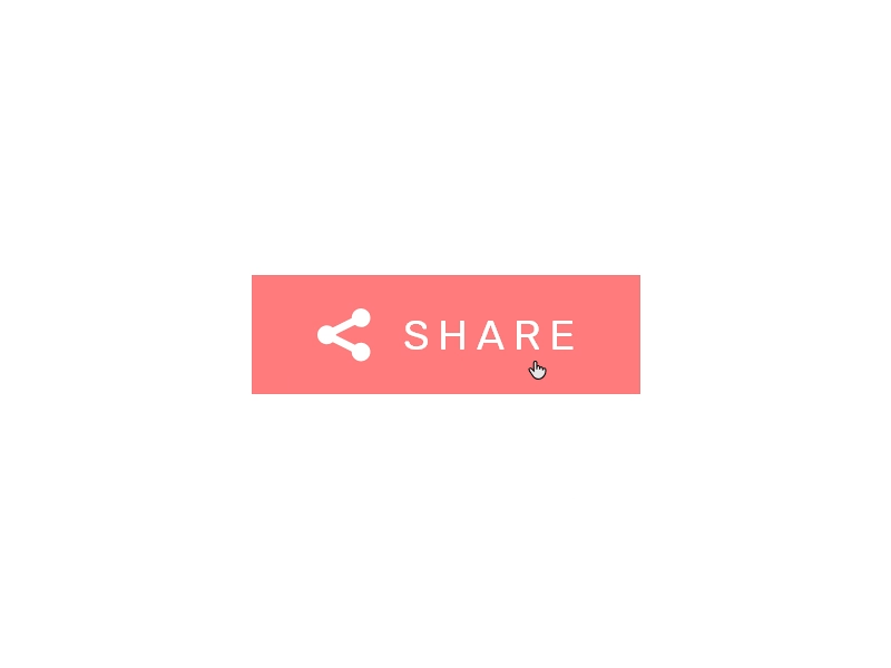 Social Share 010 adobe xd animation button daily ui dailyui design prototyping social ui ux web