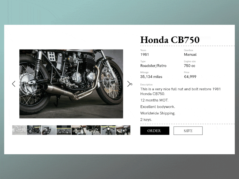 E-Commerce Shop 012 adobe xd daily ui dailyui design motorcycle prototyping shop ui ux web