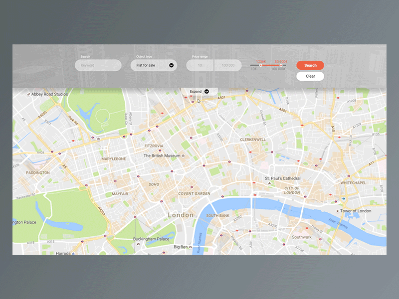 Search 022 adobe xd animation daily ui dailyui design map prototyping ui ux web