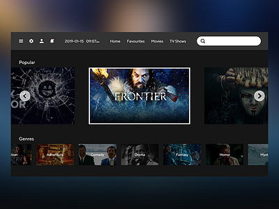 Tv App 025 adobe xd app daily ui dailyui design movies prototyping show poster tv shows ui ux