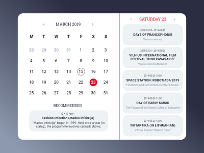 Calendar 038 adobe xd app daily ui dailyui design event app events ui ux web