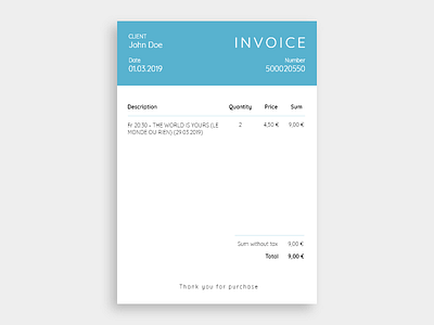 Invoice