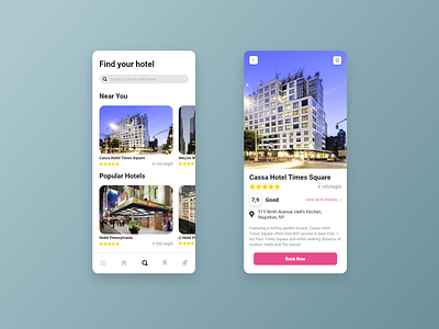 Hotel Booking 067 adobe xd app app design booking button card clean concept daily ui dailyui design flat hotel minimalist mobile typography ui ux web