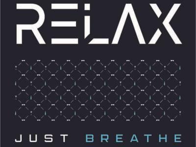 Just Breathe branding design poster project typogaphy